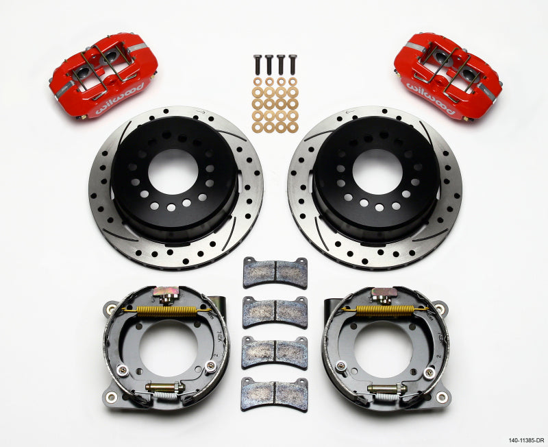 Wilwood Dynapro Low-Profile 11.00in P-Brake Kit Drill-Red Chevy C-10 2.42 Offset 5-lug Wilwood Dynapro Low-Profile 11.00in P-Brake Kit Drill-Red Chevy C-10 2.42 Offset 5-lug