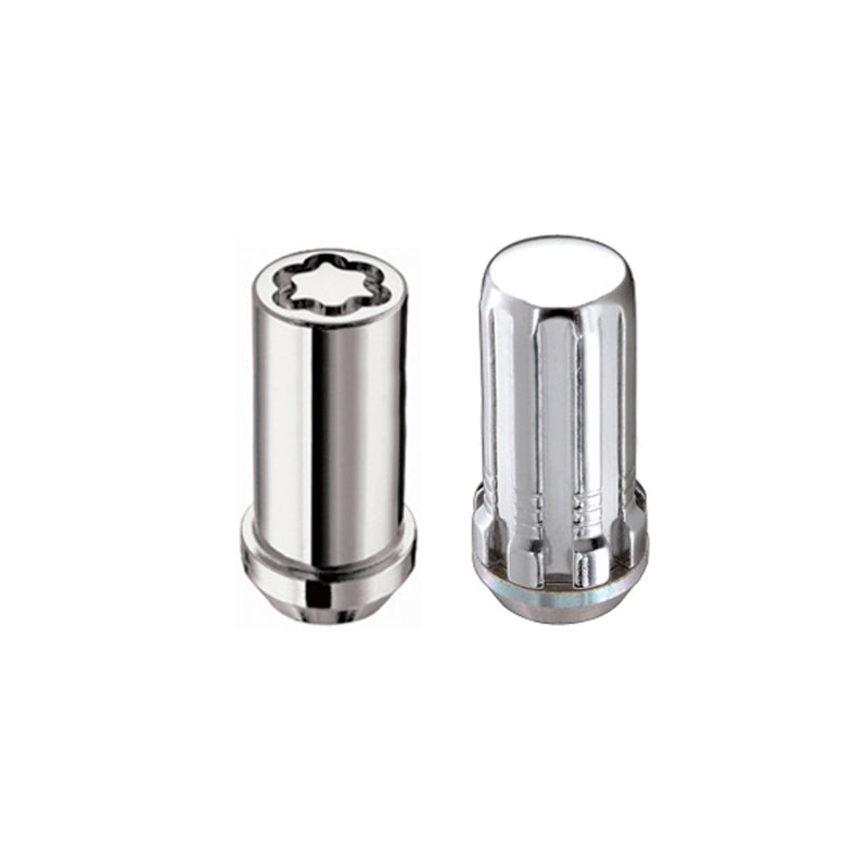 McGard SplineDrive Tuner 5 Lug Install Kit w/Locks & Tool (Cone) M14X1.5 / 1in. Hex - Chrome McGard SplineDrive Tuner 5 Lug Install Kit w/Locks & Tool (Cone) M14X1.5 / 1in. Hex - Chrome