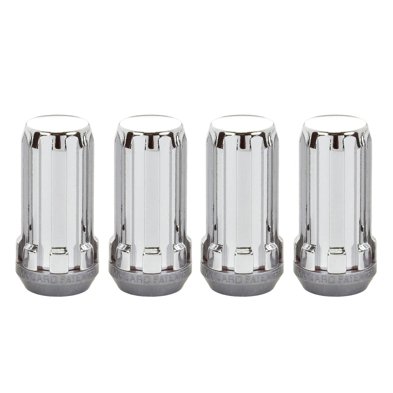 McGard SplineDrive Lug Nut (Cone Seat) M14X1.5 / 1.935in. Length (4-Pack) - Chrome (Req. Tool) McGard SplineDrive Lug Nut (Cone Seat) M14X1.5 / 1.935in. Length (4-Pack) - Chrome (Req. Tool)