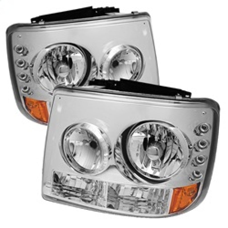 Spyder Chevy Silverado 1500 99-02 ( Not Fit HD Model)LED Crystal Headlights Chr HD-YD-CS99-1PC-AM-C Spyder Chevy Silverado 1500 99-02 ( Not Fit HD Model)LED Crystal Headlights Chr HD-YD-CS99-1PC-AM-C