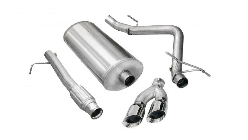 Corsa 2009-2013 Chevrolet Silverado Reg. Cab/Long Bed 1500 4.8L V8 Polished Sport Cat-Back Exhaust Corsa 2009-2013 Chevrolet Silverado Reg. Cab/Long Bed 1500 4.8L V8 Polished Sport Cat-Back Exhaust