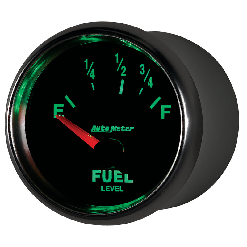 AutoMeter Gauge Fuel Level 2-1/16in. 73 Ohm(e) to 10 Ohm(f) Elec Gs AutoMeter Gauge Fuel Level 2-1/16in. 73 Ohm(e) to 10 Ohm(f) Elec Gs