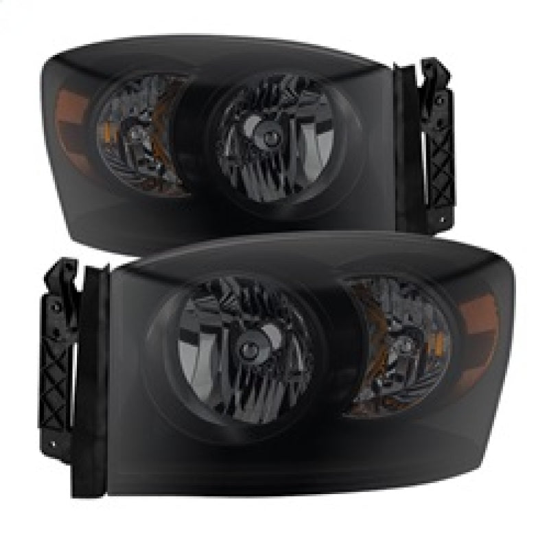 xTune Dodge Ram 1500 06-08 Amber Crystal Headlights Black Smoked HD-JH-DR06-AM-BSM xTune Dodge Ram 1500 06-08 Amber Crystal Headlights Black Smoked HD-JH-DR06-AM-BSM