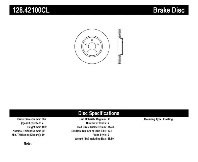 StopTech Nissan 370z / Infiniti G37 SportStop Cryo Drilled Front Left Rotor StopTech Nissan 370z / Infiniti G37 SportStop Cryo Drilled Front Left Rotor