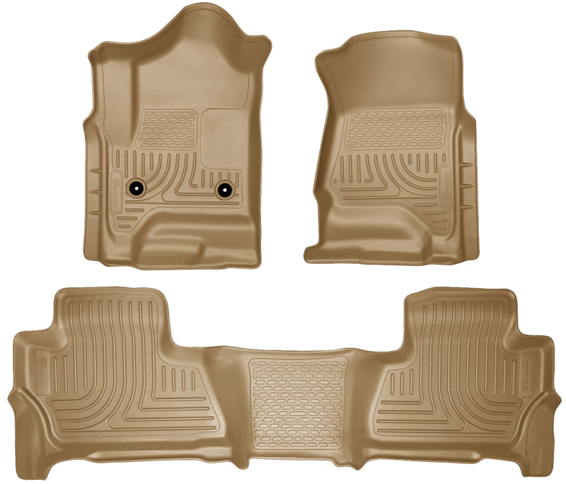 Husky Liners 2015 Chevy/GMC Suburban/Yukon XL WeatherBeater Combo Tan Front & 2nd Seat Floor Liners Husky Liners 2015 Chevy/GMC Suburban/Yukon XL WeatherBeater Combo Tan Front & 2nd Seat Floor Liners