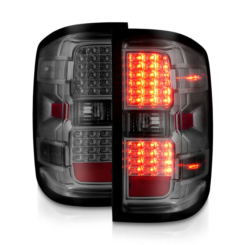 ANZO 15-19 Chevy Silverado 2500HD/3500HD (Factory Halogen Only) LED Tail Lights Smoke w/Clear Lens ANZO 15-19 Chevy Silverado 2500HD/3500HD (Factory Halogen Only) LED Tail Lights Smoke w/Clear Lens