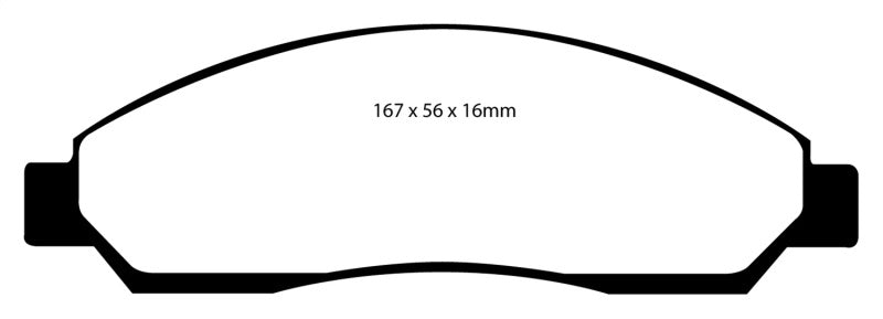 EBC 04-06 Chevrolet Colorado 2.8 Yellowstuff Front Brake Pads EBC 04-06 Chevrolet Colorado 2.8 Yellowstuff Front Brake Pads