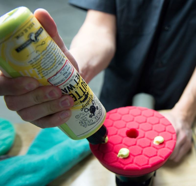 Chemical Guys Hex-Logic Quantum Finishing Pad - Black - 6.5in Chemical Guys Hex-Logic Quantum Finishing Pad - Black - 6.5in