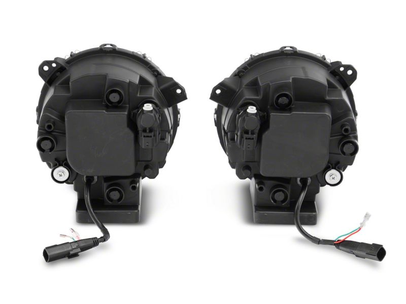 Raxiom 18-23 Jeep Wrangler JL Axial Series 9-In LED Angel Eye Headlights- Blk Housing (Clear Lens) Raxiom 18-23 Jeep Wrangler JL Axial Series 9-In LED Angel Eye Headlights- Blk Housing (Clear Lens)