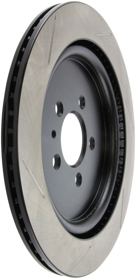 StopTech Premium High Carbon 13-14 Ford Mustang/Shelby GT500 Left Rear Disc Slotted Brake Rotor StopTech Premium High Carbon 13-14 Ford Mustang/Shelby GT500 Left Rear Disc Slotted Brake Rotor