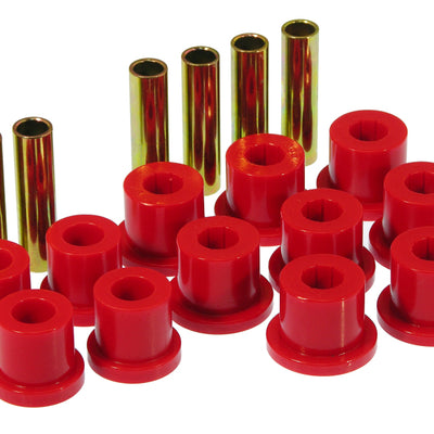 Prothane 81-87 GM Rear Spring & Shackle Bushings (w/ 1 3/8in Bushings) - Red
