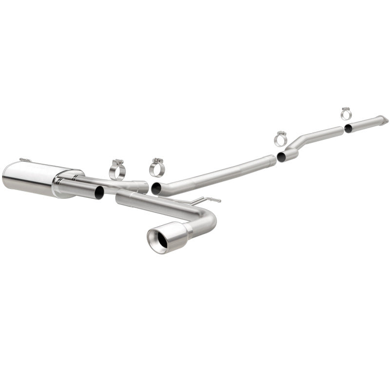 MagnaFlow Cat Back, SS, 2.5in, Street, Single Straight Pass. Polished 4in Tip, 2015 Ford Fusion 2.5L MagnaFlow Cat Back, SS, 2.5in, Street, Single Straight Pass. Polished 4in Tip, 2015 Ford Fusion 2.5L