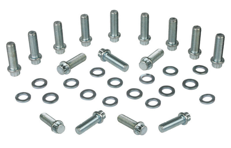 Moroso Chevrolet Big Block Intake Manifold Bolt Kit - 3/8in-16 x 1.25in - Set of 12 Moroso Chevrolet Big Block Intake Manifold Bolt Kit - 3/8in-16 x 1.25in - Set of 12