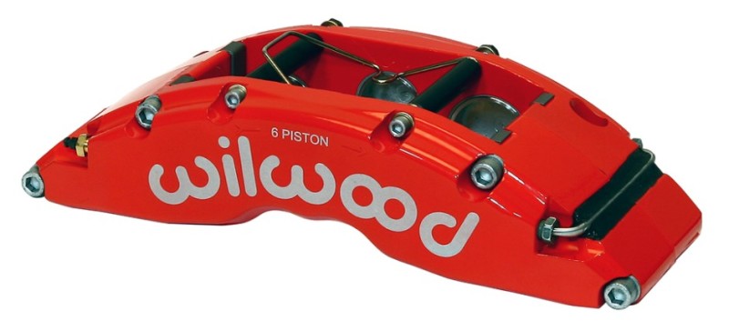 Wilwood Caliper-TC6R-Red 1.88/1.62/1.62in Pistons 1.38in Disc Wilwood Caliper-TC6R-Red 1.88/1.62/1.62in Pistons 1.38in Disc