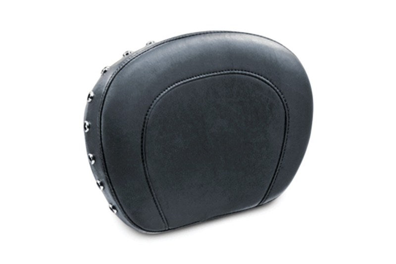 Mustang Harley FL Touring Sissy Bar Pad (12x9) w/Blk Pearl Studs - Black Mustang Harley FL Touring Sissy Bar Pad (12x9) w/Blk Pearl Studs - Black