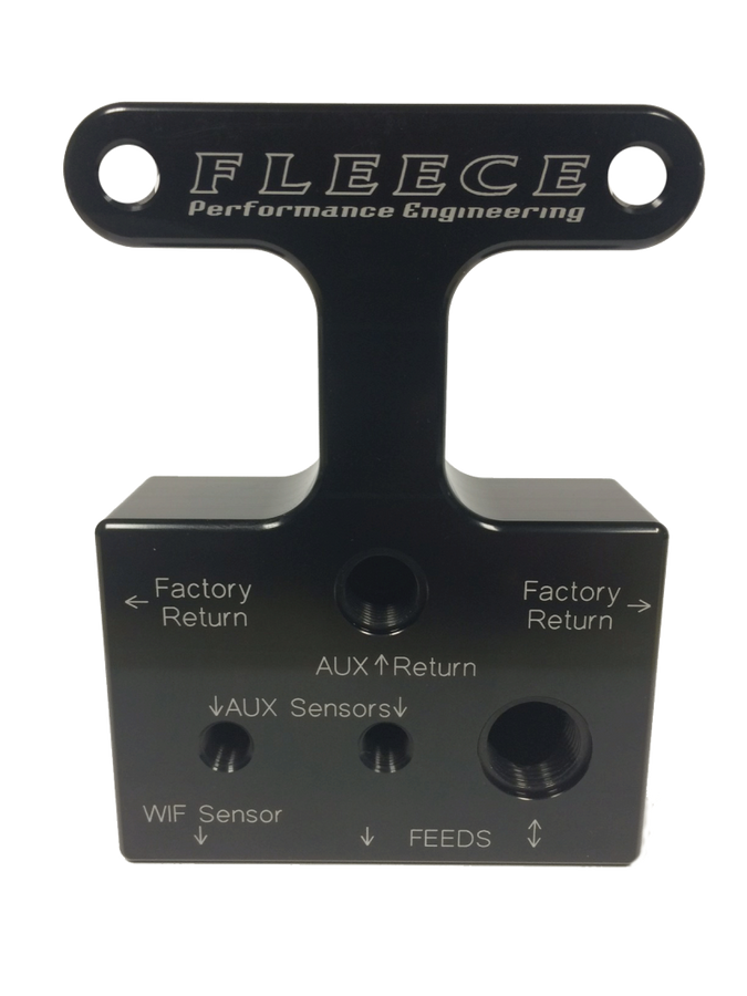 Fleece Performance 07.5-09 Dodge 6.7L Cummins 3rd Gen Fuel Distribution Block Fleece Performance 07.5-09 Dodge 6.7L Cummins 3rd Gen Fuel Distribution Block