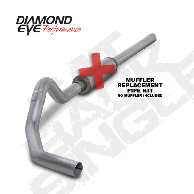 Diamond Eye KIT 4in CB MFLR RPLCMENT PIPE SGL AL: 2004.5-2007.5 DODGE CUMMINS 600 Diamond Eye KIT 4in CB MFLR RPLCMENT PIPE SGL AL: 2004.5-2007.5 DODGE CUMMINS 600