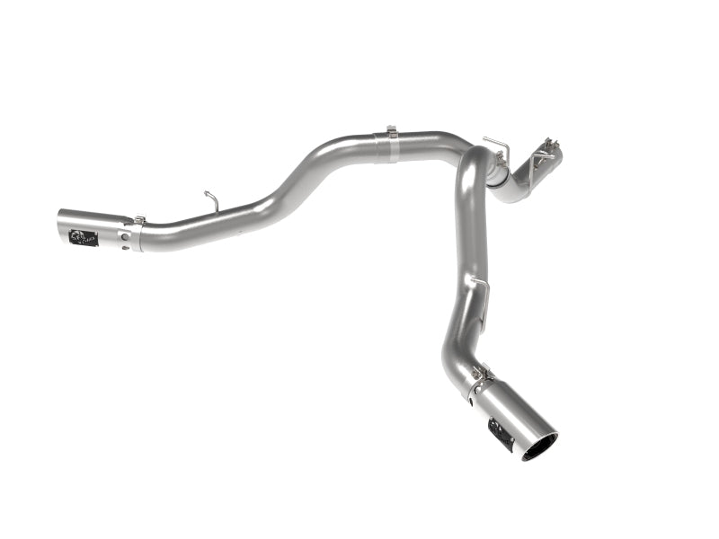 aFe Large Bore-HD 4in 409SS DPF-Back Exhaust System w/Polished Tips 20 GM Diesel Trucks V8-6.6L aFe Large Bore-HD 4in 409SS DPF-Back Exhaust System w/Polished Tips 20 GM Diesel Trucks V8-6.6L
