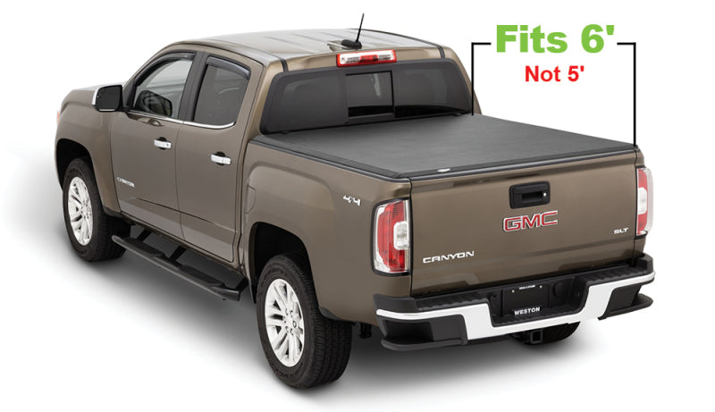 Tonno Pro 15-19 Chevy Colorado 6ft Fleetside Hard Fold Tonneau Cover Tonno Pro 15-19 Chevy Colorado 6ft Fleetside Hard Fold Tonneau Cover