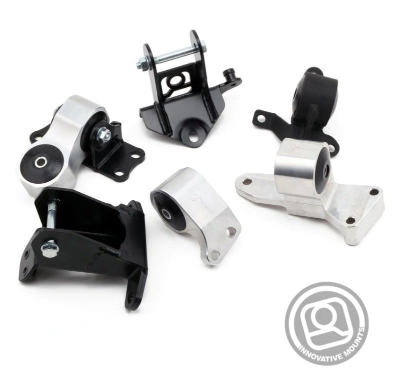 Innovative 06-11 Honda Civic Si K-Series Silver Billet Aluminum Mounts 95A Bushings (Not K24 Trans) Innovative 06-11 Honda Civic Si K-Series Silver Billet Aluminum Mounts 95A Bushings (Not K24 Trans)