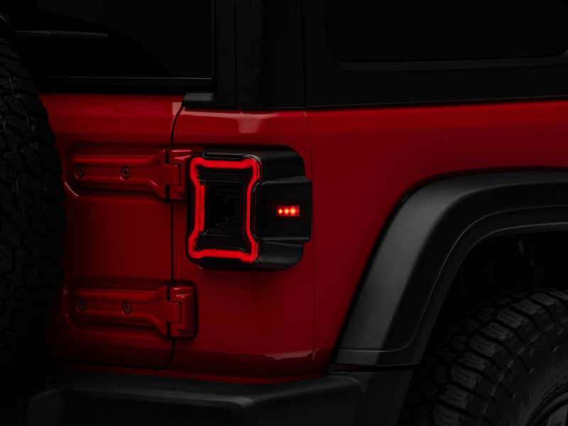 Raxiom 18-22 Jeep Wrangler JL Axial Series Plateau LED Tail Lights- Black Housing (Smoked Lens) Raxiom 18-22 Jeep Wrangler JL Axial Series Plateau LED Tail Lights- Black Housing (Smoked Lens)