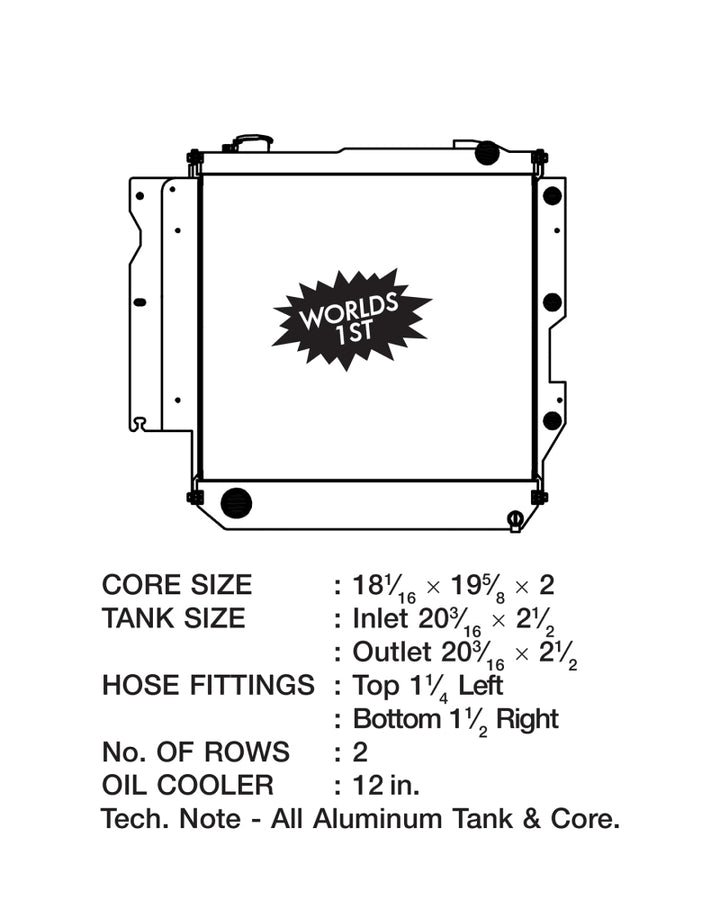 CSF 05-06 Jeep Wrangler Radiator CSF 05-06 Jeep Wrangler Radiator