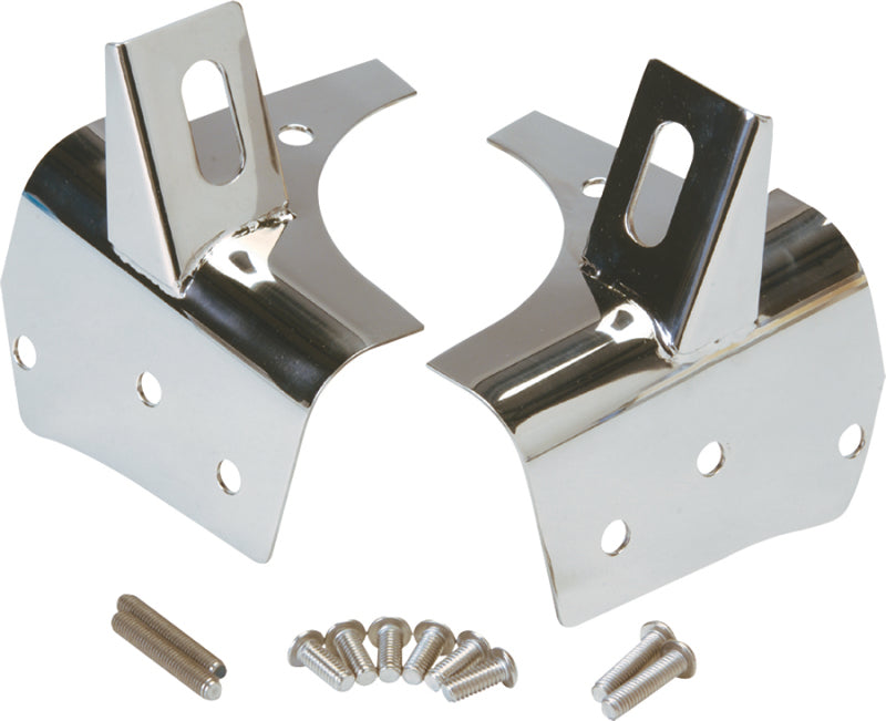 Kentrol 97-06 Jeep Wrangler TJ Light Bracket Pair - Polished Silver Kentrol 97-06 Jeep Wrangler TJ Light Bracket Pair - Polished Silver