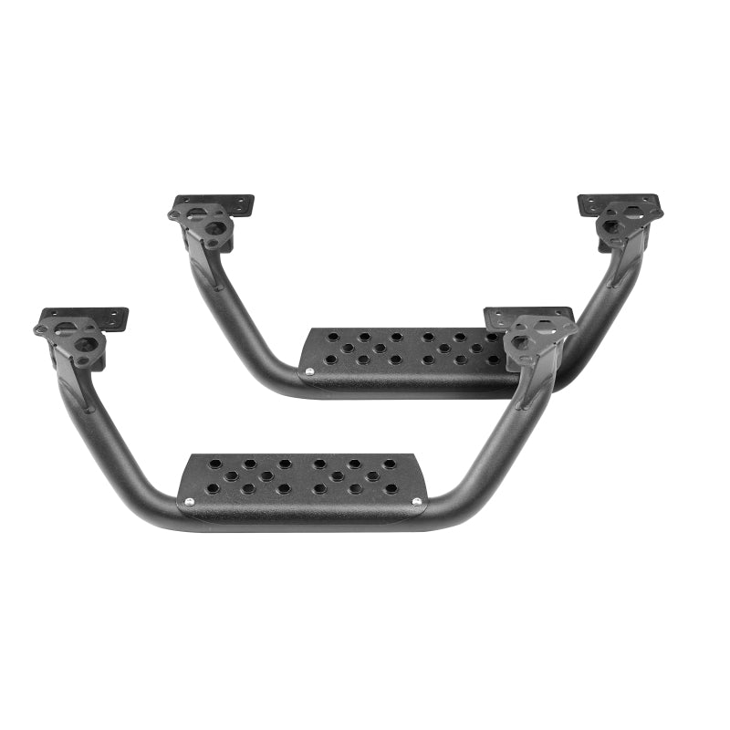 Go Rhino Dominator Extreme D6 SideSteps - Tex Blk - 4in Drop Down Steps (Pair) Go Rhino Dominator Extreme D6 SideSteps - Tex Blk - 4in Drop Down Steps (Pair)