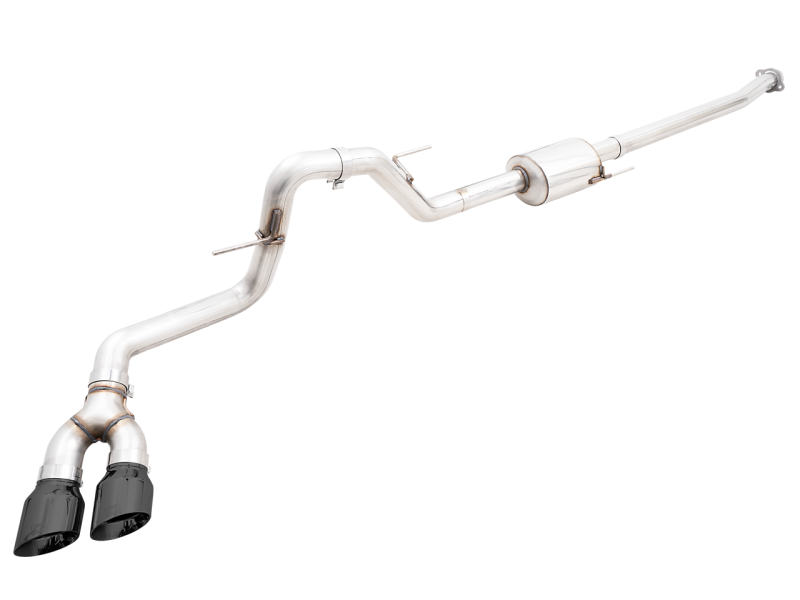 AWE 21+ Ford F150 Dual Side Exit Cat-Back Exhaust - 4.5in Diamond Black Tips *For Stock Y-Pipe Only AWE 21+ Ford F150 Dual Side Exit Cat-Back Exhaust - 4.5in Diamond Black Tips *For Stock Y-Pipe Only