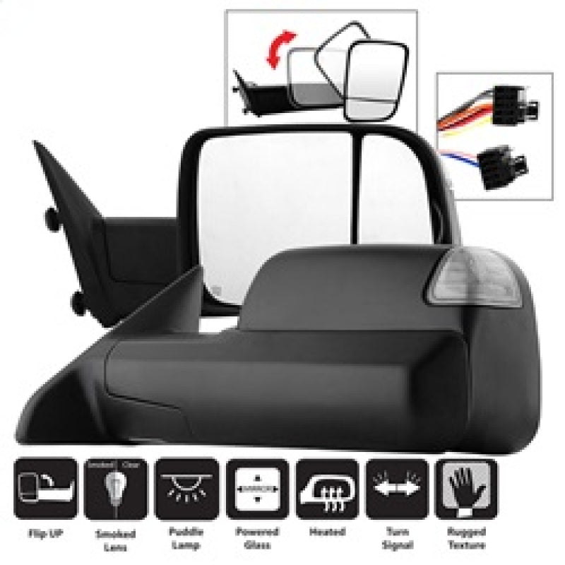 xTune Dodge Ram 1500 09-12 L&R Manual Extendable Power Heated Adjust Mirror MIR-DRAM09S-PWH-SET xTune Dodge Ram 1500 09-12 L&R Manual Extendable Power Heated Adjust Mirror MIR-DRAM09S-PWH-SET