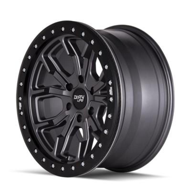 Dirty Life 9303 DT-1 17x9/5x127 BP/-12mm Offset/78.1mm Hub Matte Gunmetal Wheel - Simulated Rashring Dirty Life 9303 DT-1 17x9/5x127 BP/-12mm Offset/78.1mm Hub Matte Gunmetal Wheel - Simulated Rashring