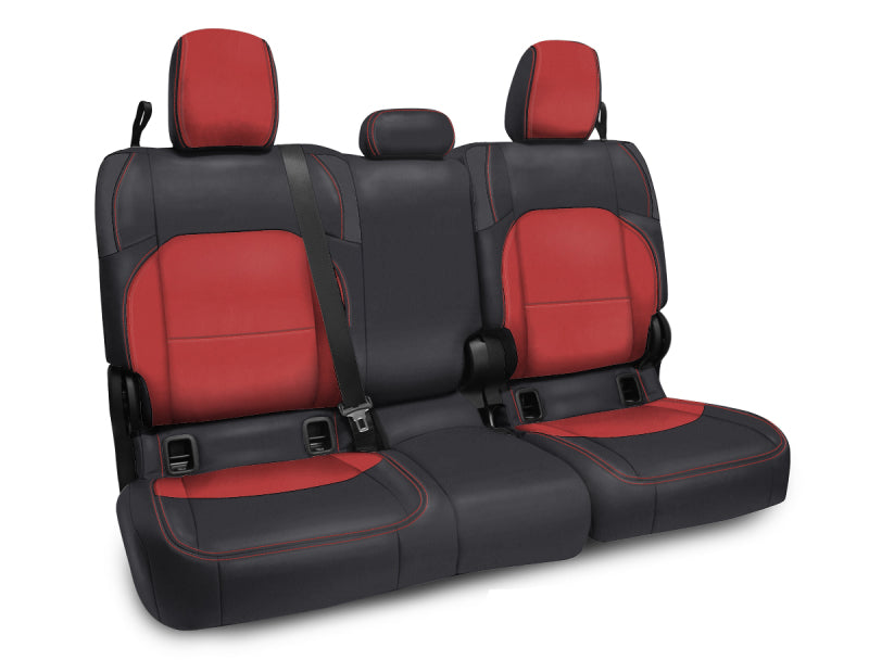 PRP 2020+ Jeep Gladiator JT Rear Bench Cover with Cloth Interior - Black/Red PRP 2020+ Jeep Gladiator JT Rear Bench Cover with Cloth Interior - Black/Red