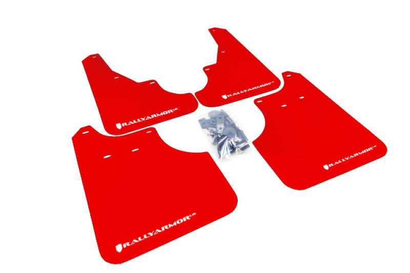 Rally Armor 09-13 Subaru Forester Red UR Mud Flap w/ White Logo Rally Armor 09-13 Subaru Forester Red UR Mud Flap w/ White Logo