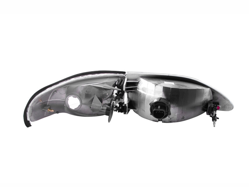 ANZO 1994-1998 Ford Mustang Crystal Headlights Chrome ANZO 1994-1998 Ford Mustang Crystal Headlights Chrome