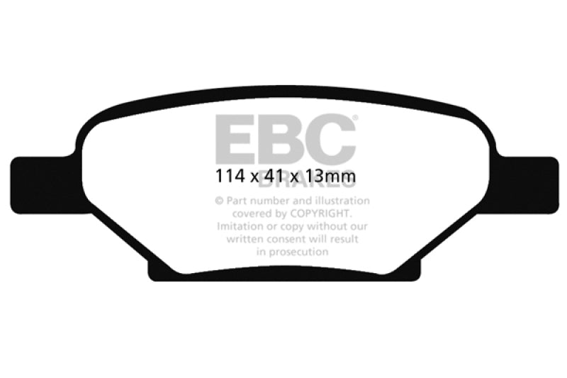 EBC 04-06 Chevrolet Cobalt 2.0 Supercharged Redstuff Rear Brake Pads EBC 04-06 Chevrolet Cobalt 2.0 Supercharged Redstuff Rear Brake Pads