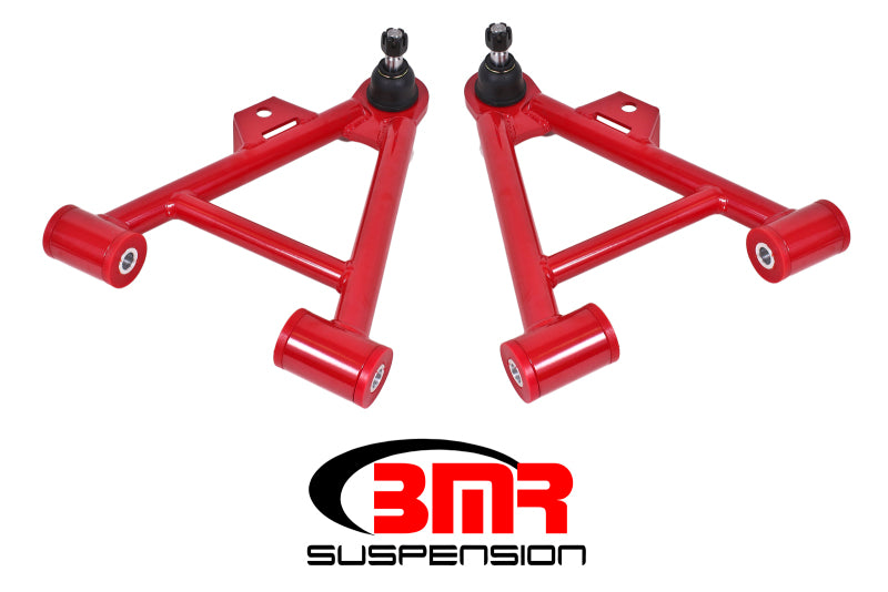 BMR 79-93 Fox Mustang Lower Non-Adj. A-Arms (Coilover Only) w/ STD. Ball Joint (Poly) - Red BMR 79-93 Fox Mustang Lower Non-Adj. A-Arms (Coilover Only) w/ STD. Ball Joint (Poly) - Red