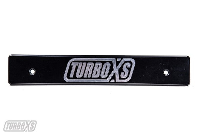 Turbo XS 08-14 Subaru WRX/STi Billet Aluminum License Plate Delete Black Machined TurboXS Logo Turbo XS 08-14 Subaru WRX/STi Billet Aluminum License Plate Delete Black Machined TurboXS Logo