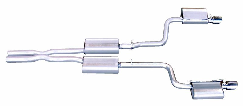 Gibson 05-10 Chrysler 300 C SRT8 6.1L 2.5in Cat-Back Dual Exhaust - Stainless Gibson 05-10 Chrysler 300 C SRT8 6.1L 2.5in Cat-Back Dual Exhaust - Stainless