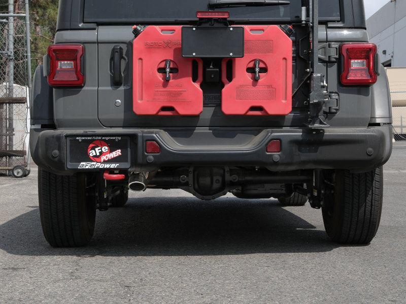 aFe MACH Force-Xp Axle-Back Exhaust System w/Polished Tip 18-20 Jeep Wrangler L4-2.0T / V6-3.6L aFe MACH Force-Xp Axle-Back Exhaust System w/Polished Tip 18-20 Jeep Wrangler L4-2.0T / V6-3.6L