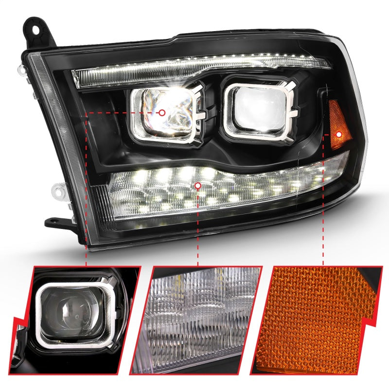 ANZO 2009-2018 Dodge Ram 1500 Led Projector Plank Style Switchback H.L Halo Black Amber (OE Style) ANZO 2009-2018 Dodge Ram 1500 Led Projector Plank Style Switchback H.L Halo Black Amber (OE Style)