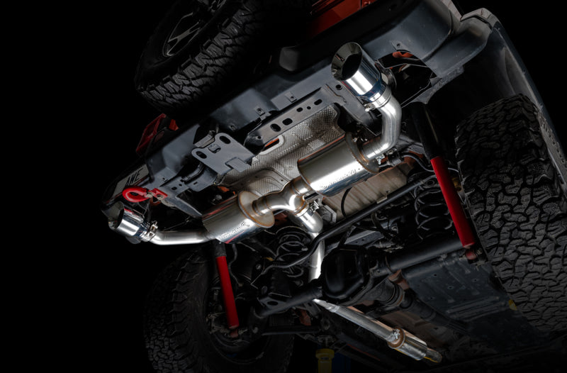 AWE Tuning 2018+ Jeep Wrangler JL/JLU Tread Edition Axle-Back Dual Exhaust - Chrome Silver Tips AWE Tuning 2018+ Jeep Wrangler JL/JLU Tread Edition Axle-Back Dual Exhaust - Chrome Silver Tips