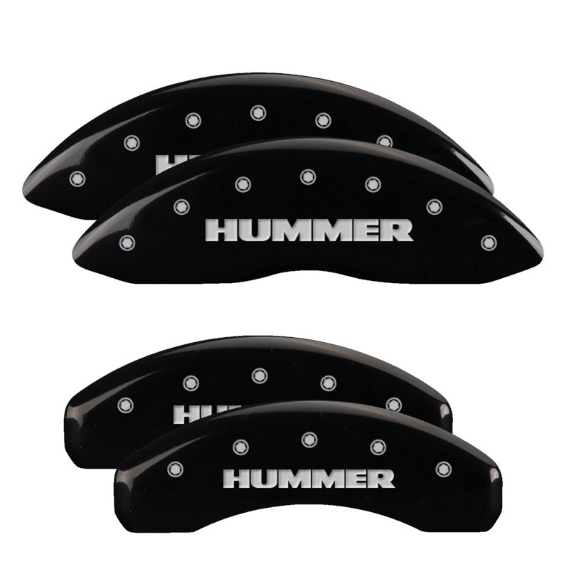 MGP 4 Caliper Covers Engraved Front & Rear Hummer Black finish silver ch MGP 4 Caliper Covers Engraved Front & Rear Hummer Black finish silver ch