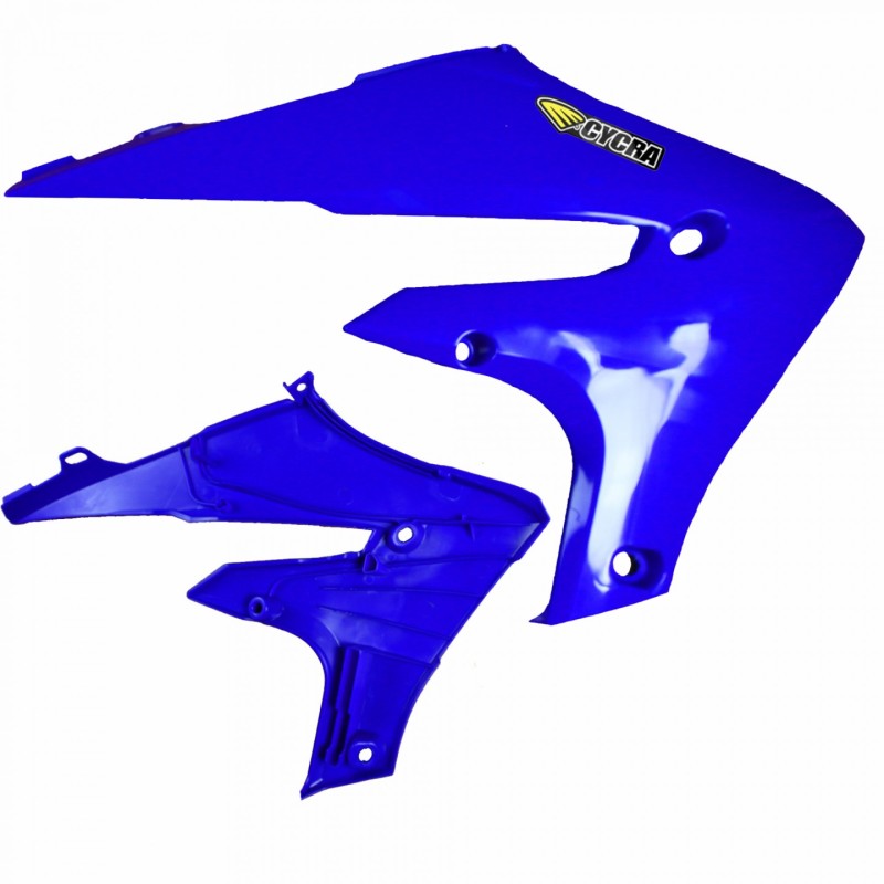 Cycra 20+ Yamaha WR250F Powerflow Radiator Shrouds - OEM Blue Cycra 20+ Yamaha WR250F Powerflow Radiator Shrouds - OEM Blue