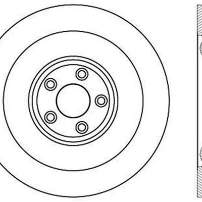 StopTech Drilled Sport Brake Rotor