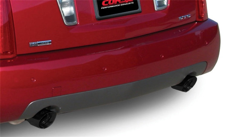 Corsa 2005-2007 Cadillac STS 4.6L 2.5in Axle-Back Dual Rear w Single 4in Black Pro-Series Tips Corsa 2005-2007 Cadillac STS 4.6L 2.5in Axle-Back Dual Rear w Single 4in Black Pro-Series Tips
