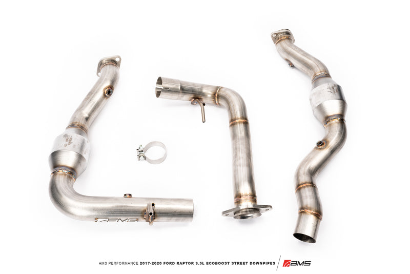 AMS Performance 17-20 Ford Raptor 3.5L Ecoboost Street Downpipes AMS Performance 17-20 Ford Raptor 3.5L Ecoboost Street Downpipes