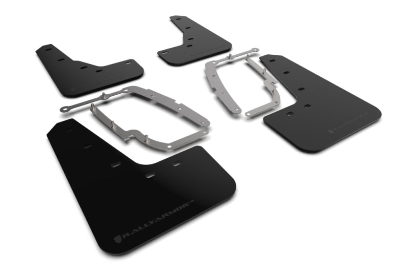 Rally Armor 17-23 Tesla Model 3 Black UR Mud Flap - Metallic Black Logo Rally Armor 17-23 Tesla Model 3 Black UR Mud Flap - Metallic Black Logo
