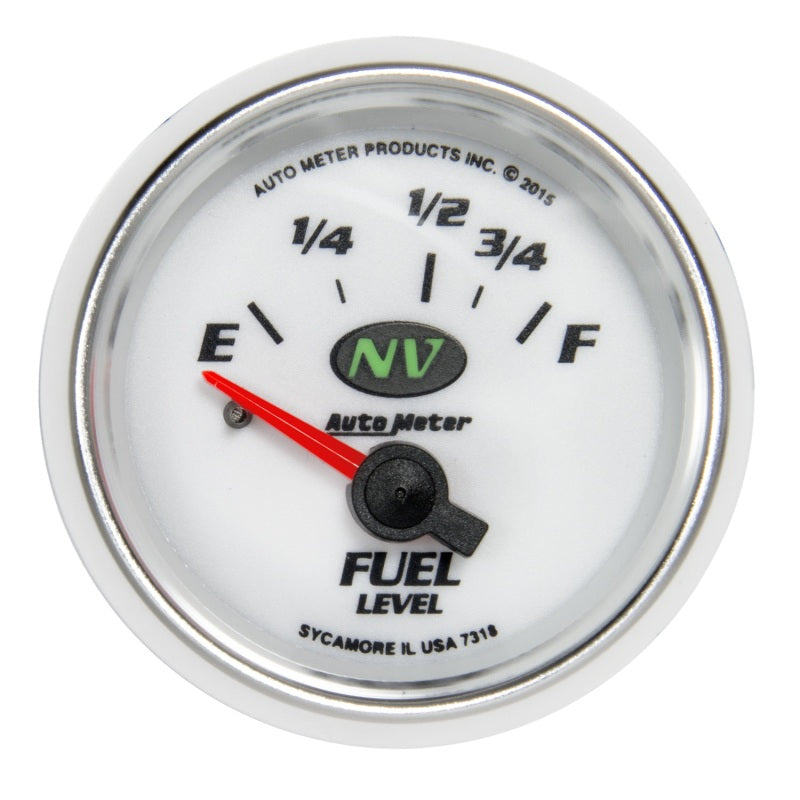 Autometer NV Gauge Fuel Level 2 1/16in 16e To 158f Elec NV Autometer NV Gauge Fuel Level 2 1/16in 16e To 158f Elec NV