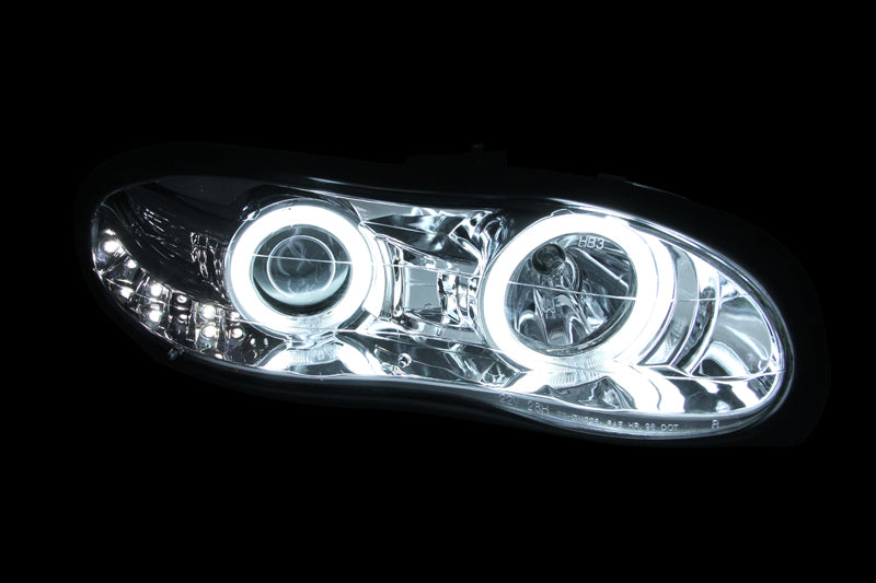 ANZO 1998-2002 Chevrolet Camaro Projector Headlights w/ Halo Chrome ANZO 1998-2002 Chevrolet Camaro Projector Headlights w/ Halo Chrome