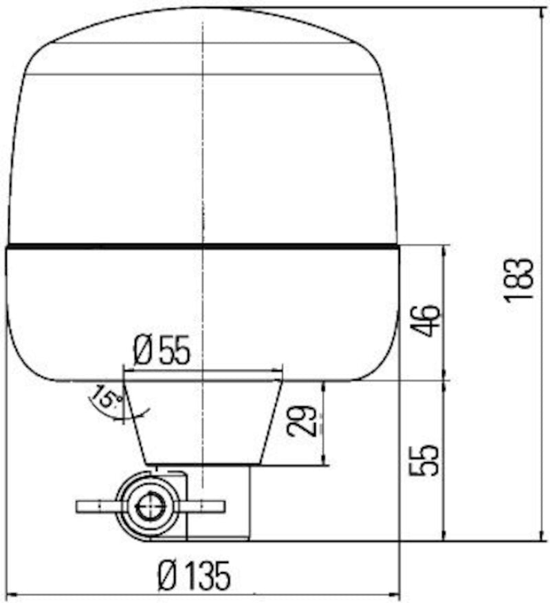 Hella Led Lamp 12/24V Amber Flex Mounting 2Rl Hella Led Lamp 12/24V Amber Flex Mounting 2Rl